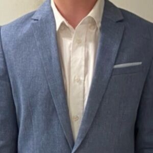 H&M Big Boys suit Jacket Blazer size 13-14 w/ shirt and tie